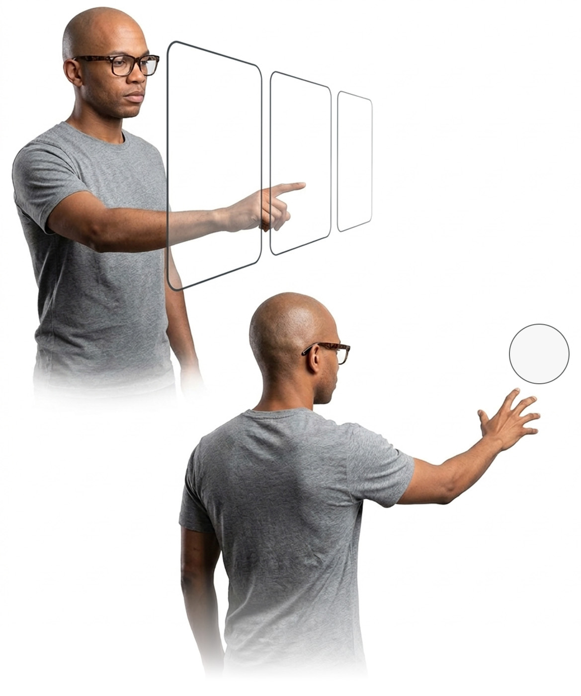 Interaction modalities in spatial UI: direct interaction within reach and indirect interaction from a distance